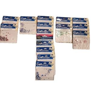 3200/ 3mm Round Foil Back Crystal Rhinestones Red Purple Blue Green Pink 16 BAGS